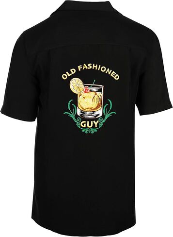 Weekender Men's Hawaiian Embroidery Shirt -Old Fashioned Guy in Kuwait