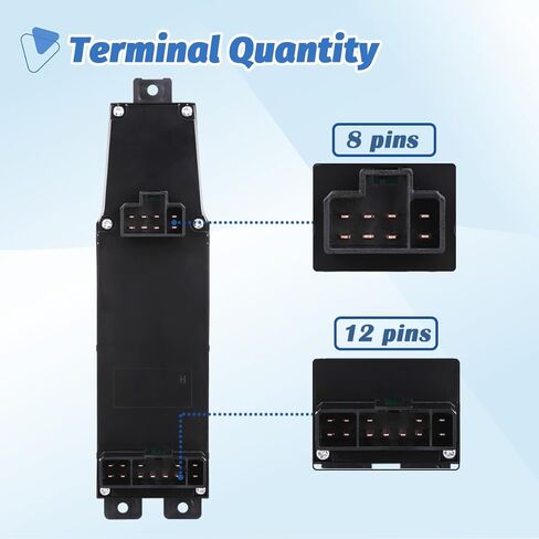 Power Driver Side Window Switch Control Button Compatible with 2002-2009 Dodge Ram 1500/2500/3500 Truck, Durango, Dakota, Sprinter 2500/3500, OEM 56049805AB/56049805AA in Saudi Arabia