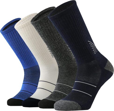 KMM Men's Merino Wool Cushion Crew Socks Moisture Wicking Control Medium Weight Warm for Outdoor Hiking Hike Trail Cycling(DarkGray XL) in Saudi Arabia