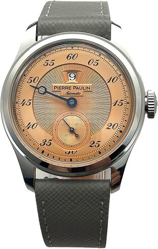 New Pierre Paulin Jumping Hour Men Watch Automatic Seagull ST17 Mechanical Watch Steel Watch Vintage Date Window 38mm in Saudi Arabia