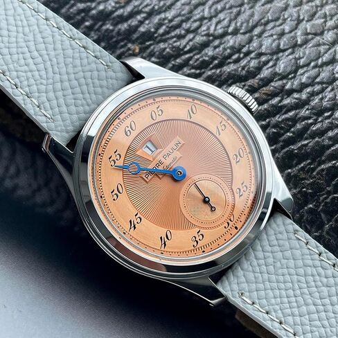New Pierre Paulin Jumping Hour Men Watch Automatic Seagull ST17 Mechanical Watch Steel Watch Vintage Date Window 38mm in Saudi Arabia