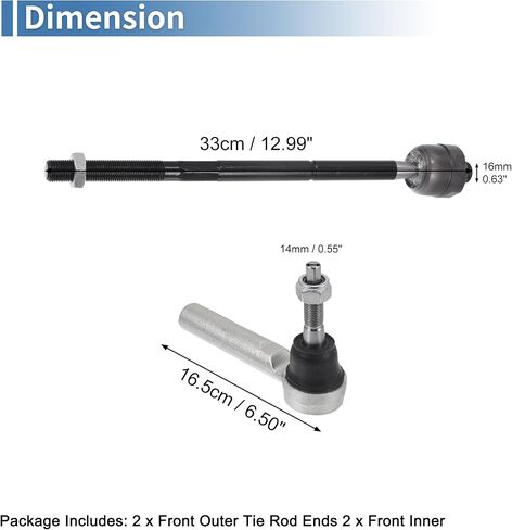 X Autohaux 4pcs inn inner rod rod ends ind ind ind int led end end end end end end end end end end end end in Saudi Arabia