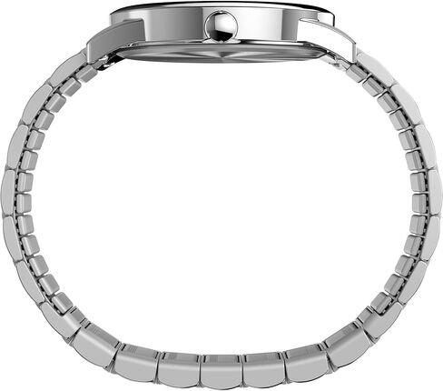 Timex Men's Easy Reader 40mm Watch-Silver-Lite Explistion Band Blue Dial Dial Silver-Flough Case in Saudi Arabia