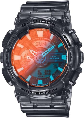 Casio G-Shock GA110TLS-8A | Large Transparent Gray Watch | 200M WR | Shock & Magnetic Resistant | LED Light | World Time | 1/1000 Sec Stopwatch in Saudi Arabia