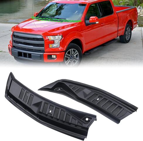 Front Windshield Wiper Cowl Grille Insert Panel Compatible with 2015-2020 Ford F150 F-150 Without Water Pipe & Washer Nozzle FL3Z15022A69B FL3Z25022A69B in Kuwait
