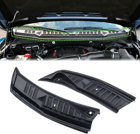 Front Windshield Wiper Cowl Grille Insert Panel Compatible with 2015-2020 Ford F150 F-150 Without Water Pipe & Washer Nozzle FL3Z15022A69B FL3Z25022A69B in Kuwait