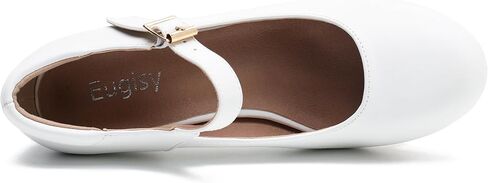 Women's Mary Jane Shoes Low Block Heel Ankle Strap Closed Round Toe Pumps Dress Wedding Office Work Church Shoes in Kuwait