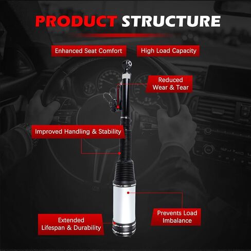 Rear Air Suspension Strut Compatible with 2000 2001-2006 S430 S500 S55AMG OE 2203205013 220320501360 220320501380 in Kuwait
