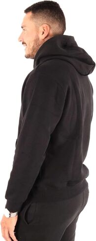 Men's Essential Fleeve Pullover Hoodie Kangaroo Pocket DQ7466 Grey (Large) in Kuwait