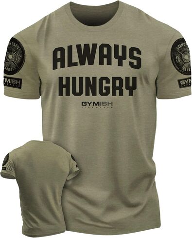 Always Hungry Gym Workout Shirt for Men Funny Lifting Gift T-Shirt in Saudi Arabia