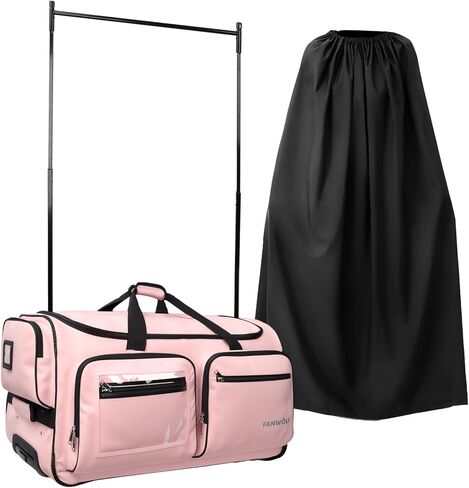 Fanwoli 23" Dance Bag with Garment Rack and Privacy Cover | Ultra-Light Collection | More Lightweight & Wear-Resistant | Ideal Competition Duffle Bag for Dancers Livestreamer Athletes in Kuwait