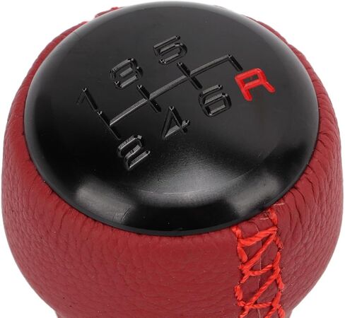 Gear Shift Knob Shifter, KIMISS 08u92TEA Car Gear Shifter Knob Artificial Leather Gear Stick Knob Replacement for Civic Type R 2017‑2019 in Saudi Arabia