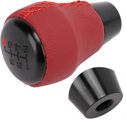 Gear Shift Knob Shifter, KIMISS 08u92TEA Car Gear Shifter Knob Artificial Leather Gear Stick Knob Replacement for Civic Type R 2017‑2019 in Saudi Arabia