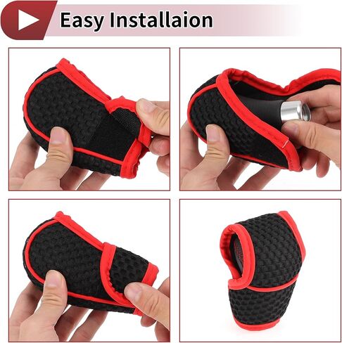 1 Pc Gear Shift Knob Cover Decoration Stick Shifting Handle Protector 12x5cm/4.72"x1.97" Wine Red Faux Leather in Saudi Arabia