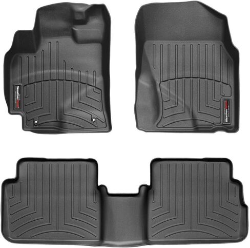 Weathertech مخصص Floirliners fore for Vibe ، Corolla ، المصفوفة-الصف الأول والثاني (44186-1-2) ، أسود in Saudi Arabia