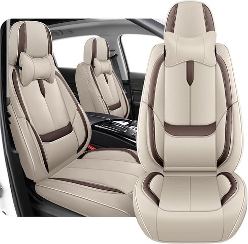 Fit for 98% of Mercedes Benz Car Seat Covers, Premium Nappa Leather Seat Cover, Fully Wrapped Protect Modern Style Seat Cover (2-Seat Standard, Black & Red) in Kuwait