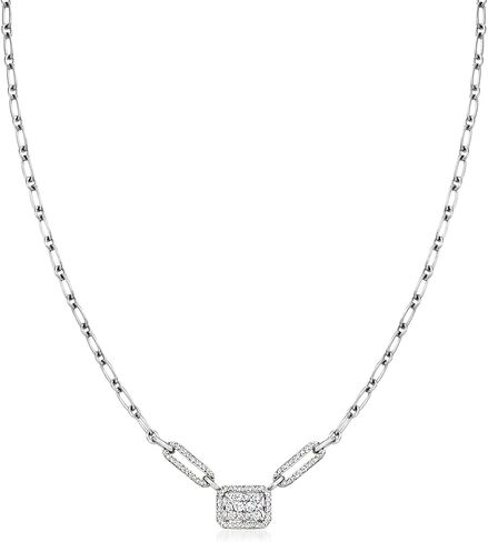 روس سايمونز 0.50 CT. T.W. قلادة الكتلة الماس في الفضة الإسترليني in Saudi Arabia