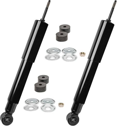 Detroit Axle - 2 Front Shock Absorbers for Chevrolet GMC Silverado Sierra Avalanche Suburban 2500 3500 HD Front Replacement Shock Absorbers Pair Set in Saudi Arabia
