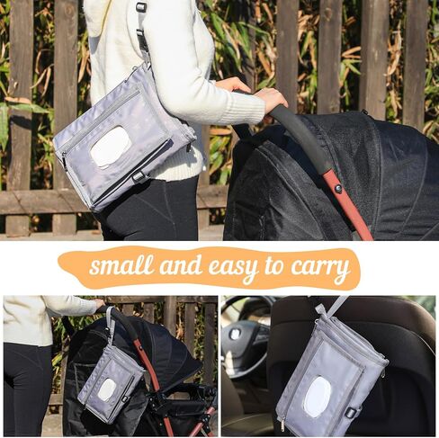 Portable Baby Diaper Changing Pad Smart Organized Diaper Change Travel Bag with Wipe Dispenser and Waste Bag Dispenser. Infant Gift in Saudi Arabia