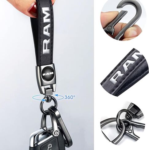 TACOMA Genuine Leather Car Keychain Fit for Audi A1 A3 RS3 A4 A5 A6 A7 RS7 A8 Q3 Q5 Q7 R8 Key Chain for Men and Women Family Present Key Ring Accessories(Red) in Saudi Arabia