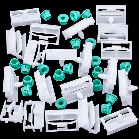 Rexka 20 Sets Side Sill Skirt Clip Rocker Panel Moulding Clip Grommet Nut Kit for BMW E36 E46 E90 E91, 51718184574, 51711932996 in Saudi Arabia