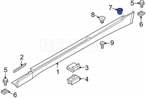 Rexka 20 Sets Side Sill Skirt Clip Rocker Panel Moulding Clip Grommet Nut Kit for BMW E36 E46 E90 E91, 51718184574, 51711932996 in Saudi Arabia