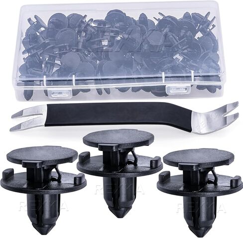 Rexka 51pcs Fender Liner Splash Shield Side Side Trim Clip Clip Retainer Rivet لـ Nissan 01553-2dr9a 370Z altima Maxima Murano Sentra Q50 Q60 Q70 QX30 QX50 QX60 QX70 -AUTO TRIM in Saudi Arabia