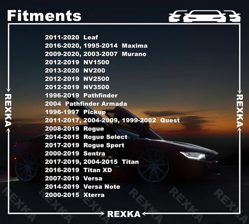Rexka 51pcs Fender Liner Splash Shield Side Side Trim Clip Clip Retainer Rivet لـ Nissan 01553-2dr9a 370Z altima Maxima Murano Sentra Q50 Q60 Q70 QX30 QX50 QX60 QX70 -AUTO TRIM in Saudi Arabia