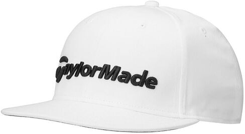 TaylorMade 2024 Carlsbad Flatbill Snapback Hat, XS (US, Alpha, X-Small, White) in Saudi Arabia