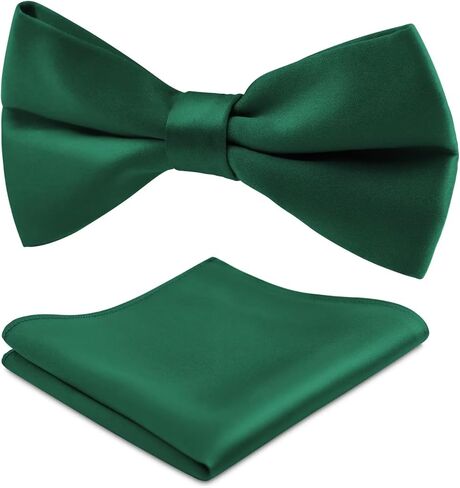MANSPHIL Pink Silk Bow Ties for Men, Pre-Tied Bowties and Pocket Squares for Tuxedo Wedding Prom Formal Event in Saudi Arabia