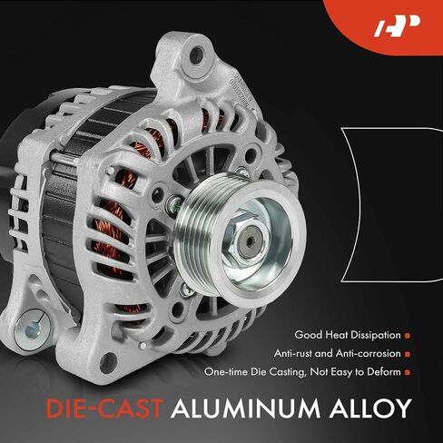 A-premium convalium متوافق مع Honda Fit 2015-2016 1.5L ، ناقل حركة يدوي ، 12V 105A 6-GROOVE PROMLEY ، استبدل# 31100-5R0-004 ، 31100-5R0-004RM in Saudi Arabia