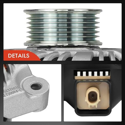 A-premium convalium متوافق مع Honda Fit 2015-2016 1.5L ، ناقل حركة يدوي ، 12V 105A 6-GROOVE PROMLEY ، استبدل# 31100-5R0-004 ، 31100-5R0-004RM in Saudi Arabia