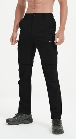 Men's Convertible Hiking Pants Zip Off Quick Dry Lightweight Safari Travel Camping Fishing Cargo Outdoor Pants in Saudi Arabia