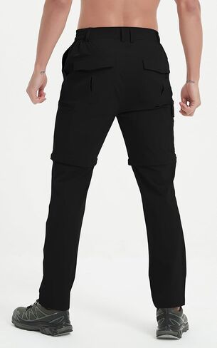 Men's Convertible Hiking Pants Zip Off Quick Dry Lightweight Safari Travel Camping Fishing Cargo Outdoor Pants in Saudi Arabia