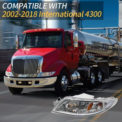 aostirmotor Headlights Assembly Fit for International 4300(2002-2018),Pair Driver (Left Side) and Passenger (Right Side) in Kuwait