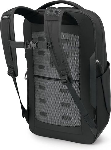 حقيبة الظهر المحمولة Osprey Ozone مع Backpanel Airscape ™ - حقيبة سفر خفيفة الوزن مع كم كمبيوتر محمول - حقيبة سفر متوافقة مع الرجال والنساء ، الأسود in Saudi Arabia