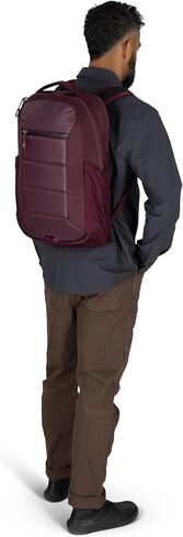 حقيبة الظهر المحمولة Osprey Ozone مع Backpanel Airscape ™ - حقيبة سفر خفيفة الوزن مع كم كمبيوتر محمول - حقيبة سفر متوافقة مع الرجال والنساء ، الأسود in Saudi Arabia