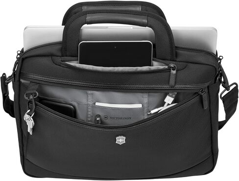 Victorinox Journey Pivot 14" Slimline Briefcase Black in Saudi Arabia