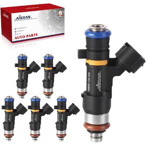 6PCS Fuel Injectors 4 Holes Compatible with Infiniti FX35 2005 2006 2007 2008, G35 2005-2007, M35 06-08, for Nissan Murano 04-07, 350Z 05-06 V6 3.5L Replace# 0280158042 16600CD700 in Saudi Arabia