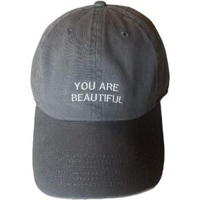 Pathabove Inspirational أنت قبعة بيسبول جميلة مع التأكيدات ، وقبعة أبي قابلة للتعديل ، رمادي ، للجنسين البالغين in Kuwait