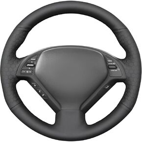 MEWANT Black Leather Steering Wheel Cover for Infiniti G25 G35 G37 2007-2013 EX35 EX37 2008-2013 Q40 Q60 2014 2015 QX50 2014-2018 / G37 Steering Wheel Cover in Kuwait