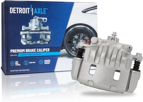 Detroit Axle - Front Left Brake Caliper for 2002-2016 Subaru Impreza, 2003-2004 Legacy, 2005-2006 Saab 9-2X, Driver Side Brake Caliper with Bracket Replacement in Saudi Arabia