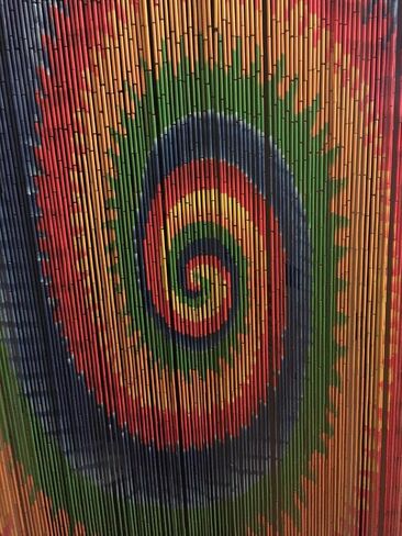 ABeadedCurtain 125 String Tie Dye Beaded Curtain 38% More Strands Handmade with 4000 Beads (+Hanging Hardware) in Saudi Arabia