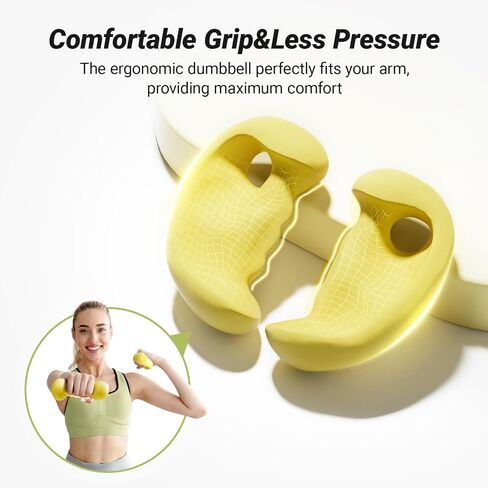 MERACH Weights Dumbbells Set for Women and Beginner, Dumbbells Set of 2 with Ergonomic Design, Neoprene, 3/4/5 lb in Saudi Arabia