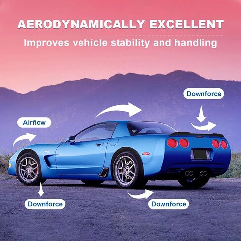 Carbon Fiber Rear Spoiler Wing Compatible with Chevy Corvette C5 1997-2004 in Kuwait