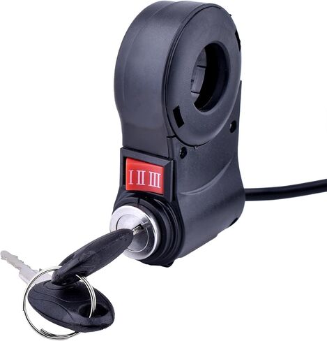 Universal Bike Key Ignition 12V-96V Ebike Ignition Switch with Key Superior Anti-Theft Electric Scooter Key Switch 2 Wires Electric Scooter Ignition Lock Key Switch Scooter Key Ignition Replacement in Saudi Arabia