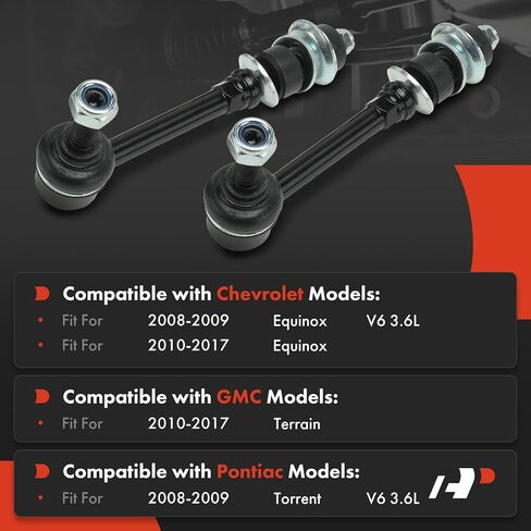 A-Premium 2 X Bar Bar Rinks Bar Rinks Bar Bar ، متوافقة مع Chevrolet Equinox 2008-2017 و GMC Terrain 2010-2017 & Pontiac Torrent 2008-2009 in Saudi Arabia