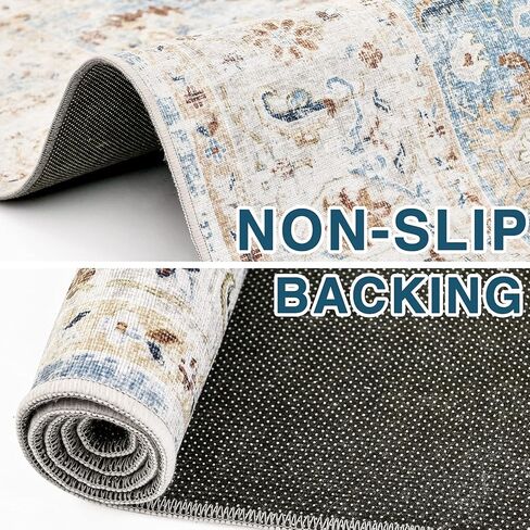 jinchan boho عداء البساط 2x5 خمر المدخل البساط المرقعة قابل للغسل البساط المطبخ البساط القبلية البساط داخلي الأزهار البساط ديكور عدم الانزلاق السجاد الناعم لغرفة النوم الحمام غرفة المعيشة غرفة الغسيل البني / البط البري in Kuwait