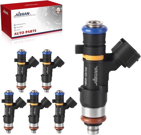 6PCS Fuel Injectors 4 Holes Compatible with Infiniti FX35 2005 2006 2007 2008, G35 2005-2007, M35 06-08, for Nissan Murano 04-07, 350Z 05-06 V6 3.5L Replace# 0280158042 16600CD700 in Saudi Arabia