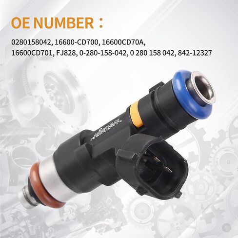 6PCS Fuel Injectors 4 Holes Compatible with Infiniti FX35 2005 2006 2007 2008, G35 2005-2007, M35 06-08, for Nissan Murano 04-07, 350Z 05-06 V6 3.5L Replace# 0280158042 16600CD700 in Saudi Arabia